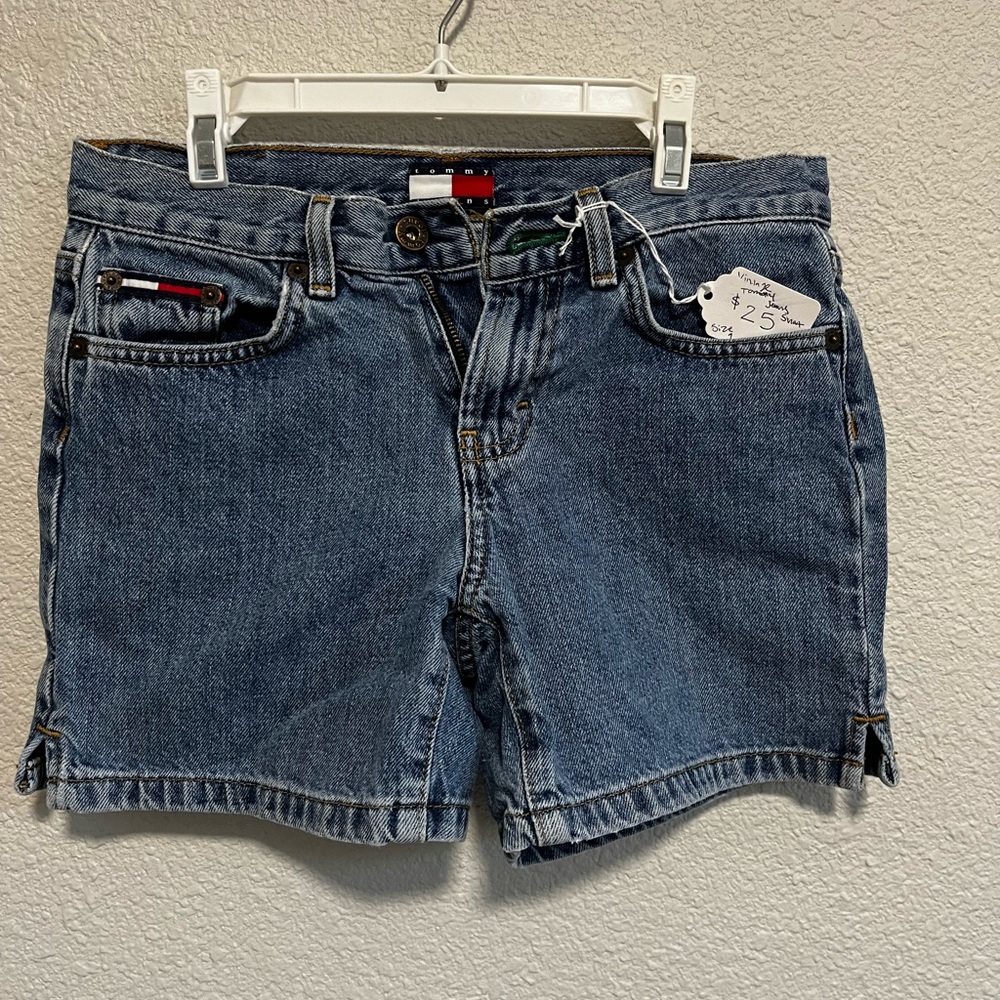Tommy Hilfiger Women's Blue Denim Shorts